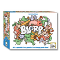 Colorful box of 'Blorp!' puzzle game with cartoon monster limbs and body parts and text.