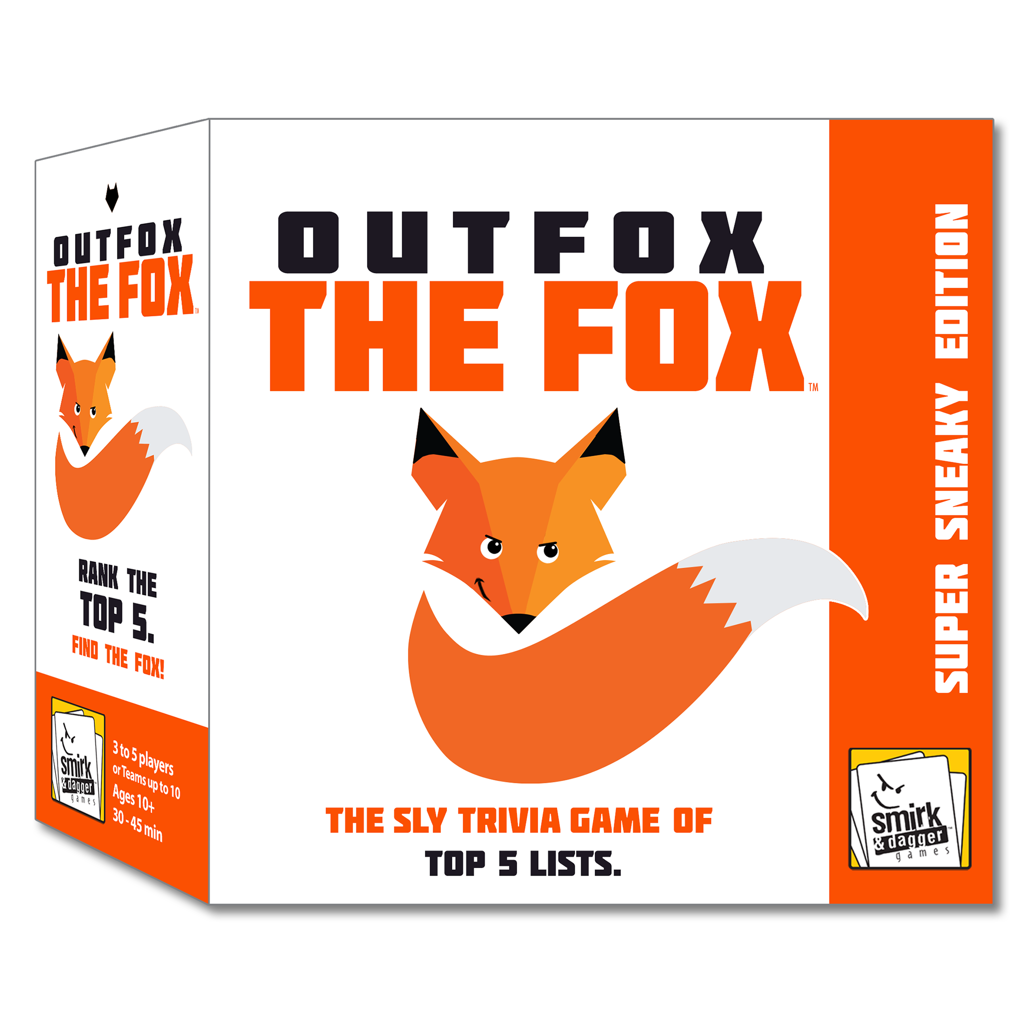 OUTFOX the FOX - A Sly Game of Top Five Trivia for 3-10