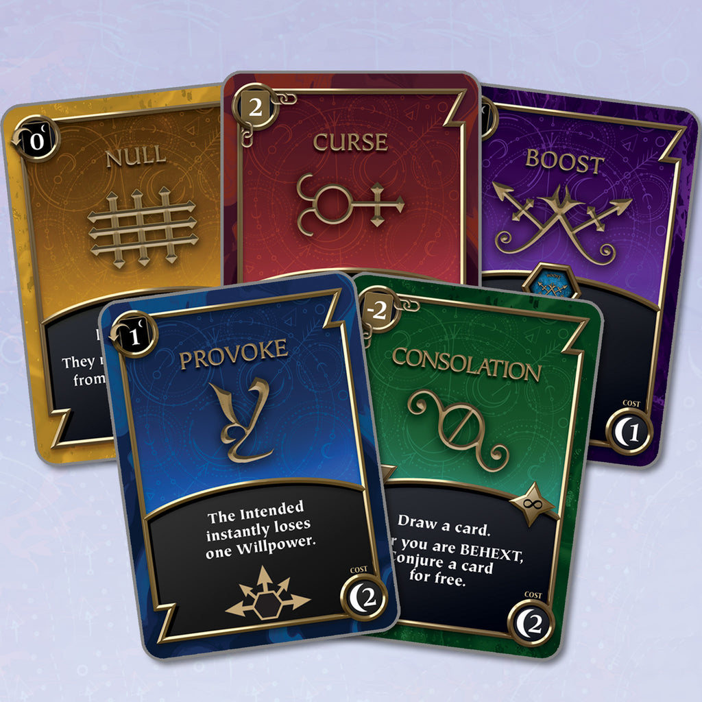 BEHEXT: An unconventional spell book building game