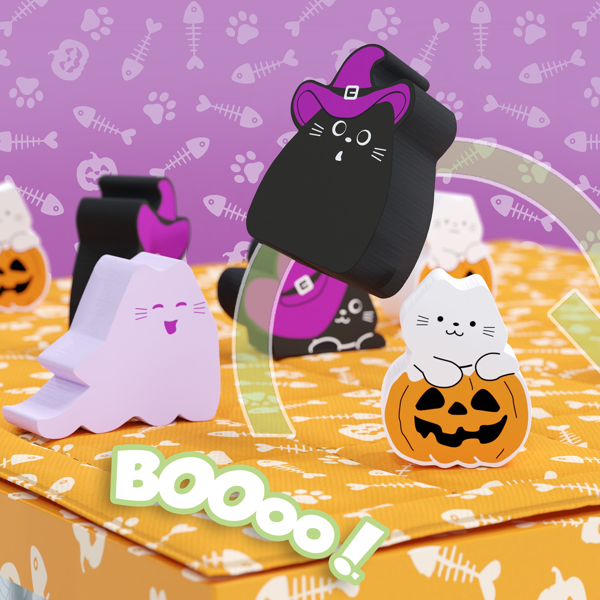 BOOoop: a deceptively cute but thinky strategy game - now with Ghost Cats!