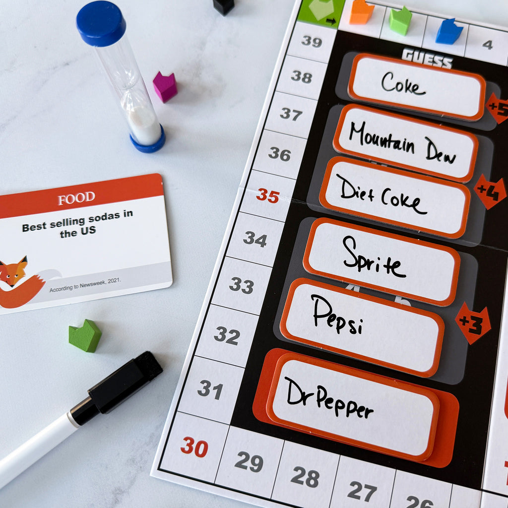 OUTFOX the FOX - A Sly Game of Top Five Trivia for 3-10