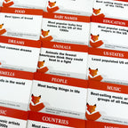 OUTFOX the FOX - A Sly Game of Top Five Trivia for 3-10